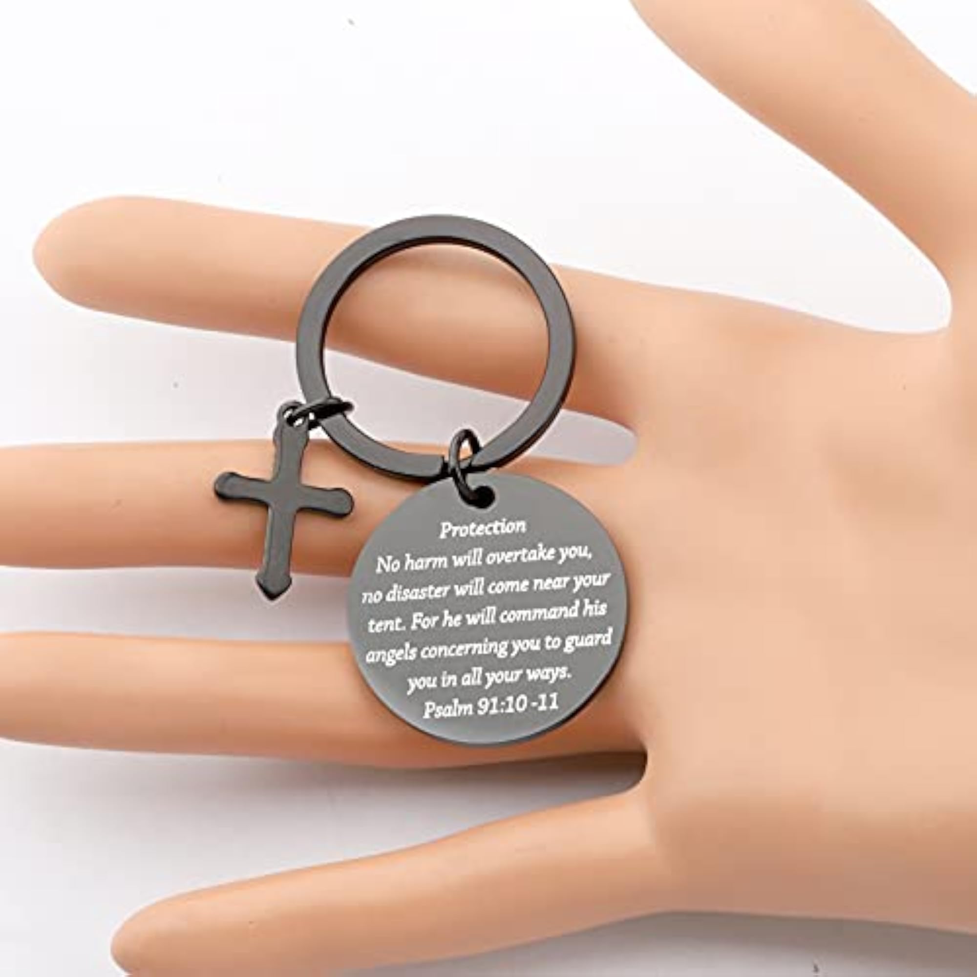 Bible Verse Keychain Gift, Psalm 91